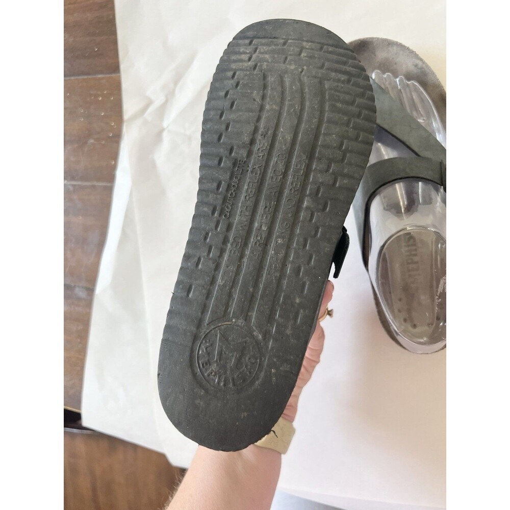 Mephisto Helen Sandals, women's size 38 7.5 $200 pewter/grey - great condition! - Picture 7 of 8